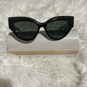 Jimmy Choo gunmetal studded sunglasses